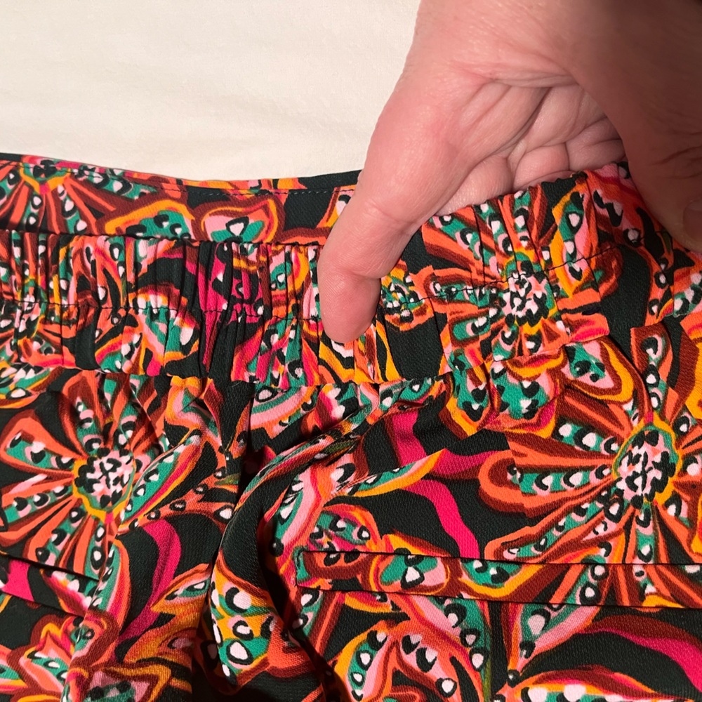 Women’s J.Crew High Waist Jamie Pant Floral Print Size 8 Ankle With Pockets - Picture 11 of 11